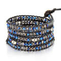 Trendy Bohemia leather beaded bracelets,multi wrap leather friendship bracelet